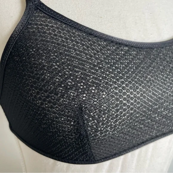 Victoria's Secret Sexy Sheer Mesh Scoop Neck Bralette Women’s XS Black Wireless - Picture 4 of 13